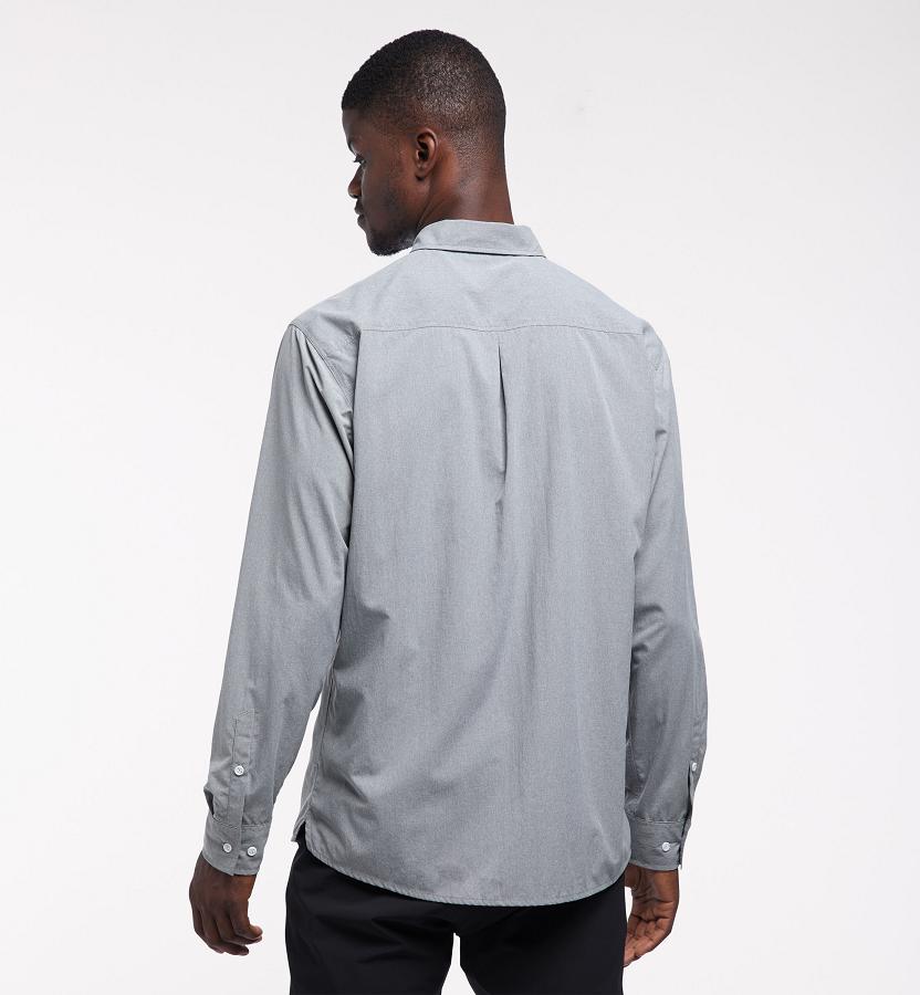 Haglöfs Mens Vejan Shirts Grey New Zealand 30812DMAY